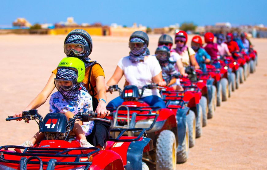 Hurghada: Family Safari Quad, Jeep, Bedouin life, Dinner and show